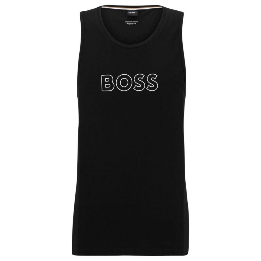 Boss Mens Ribbed Tank Top / Black